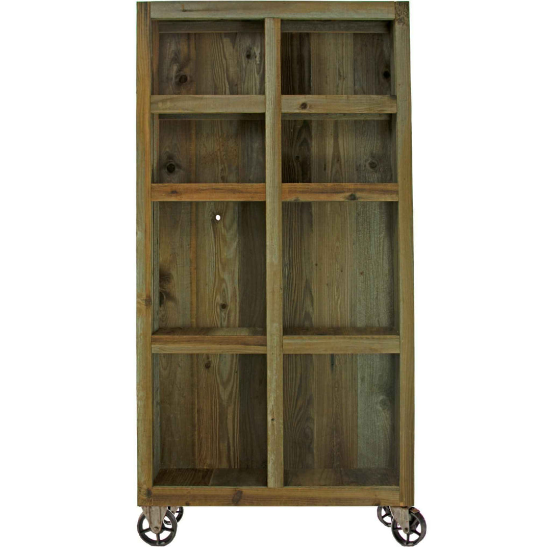 Rolling Redwood Storage Cabinet - Made in the U.S.A
