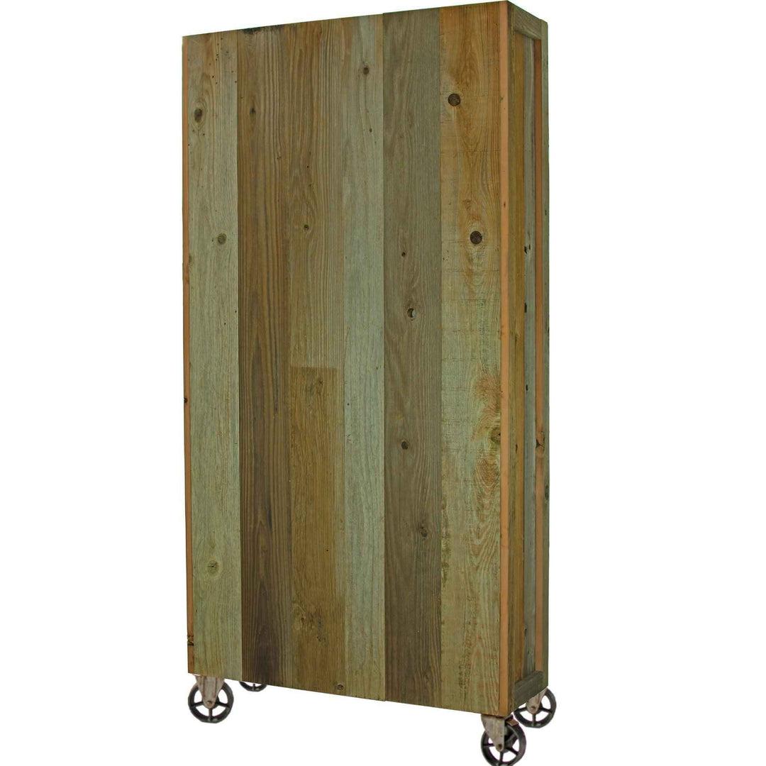 Rolling Redwood Storage Cabinet - Made in the U.S.A