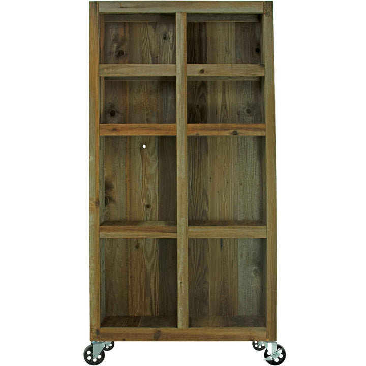Rolling Redwood Storage Cabinet - Made in the U.S.A