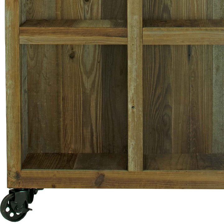 Rolling Redwood Storage Cabinet - Made in the U.S.A