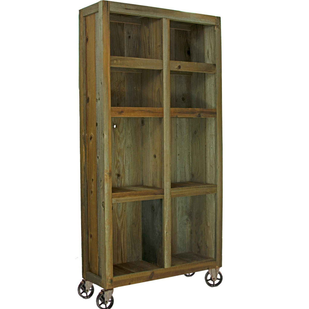 Rolling Redwood Storage Cabinet - Made in the U.S.A