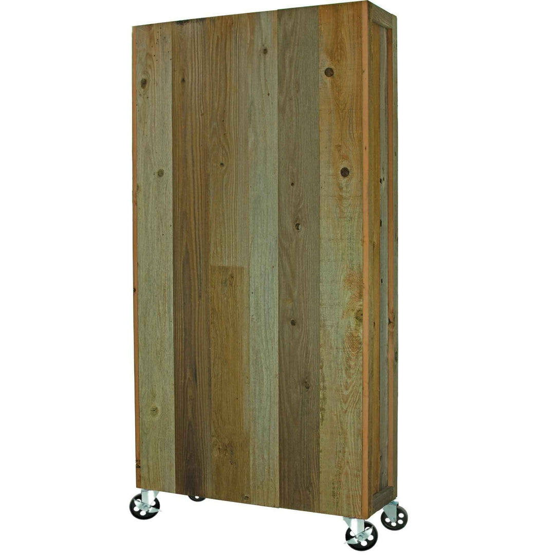 Rolling Redwood Storage Cabinet - Made in the U.S.A