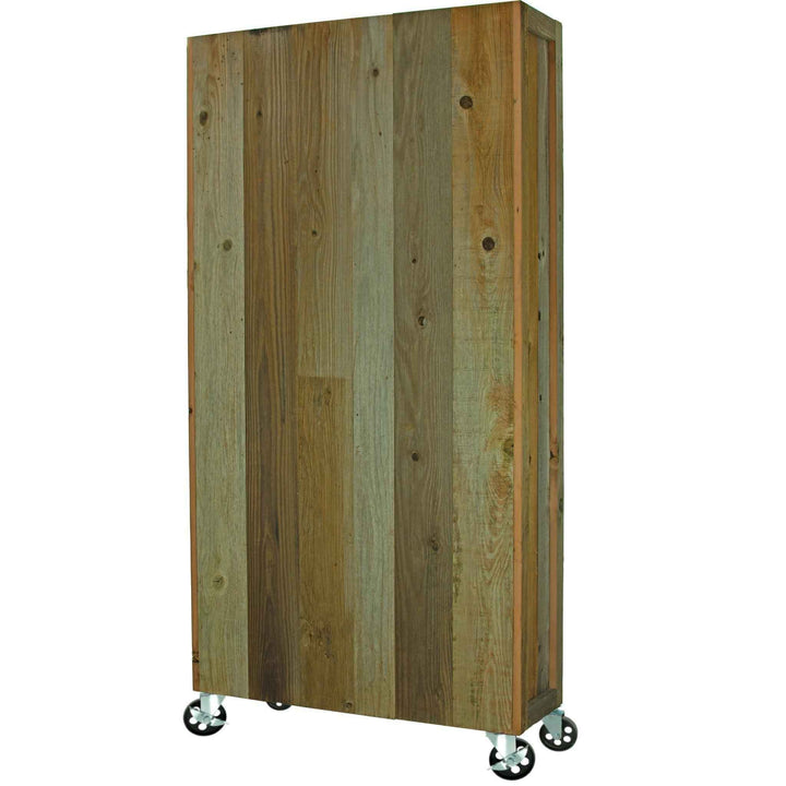 Rolling Redwood Storage Cabinet - Made in the U.S.A