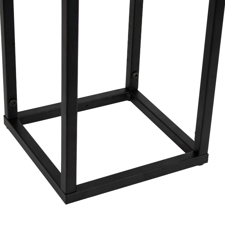 Modern Simplicity Metal Planter Boxes with Legs - 19.75" H and 27" H