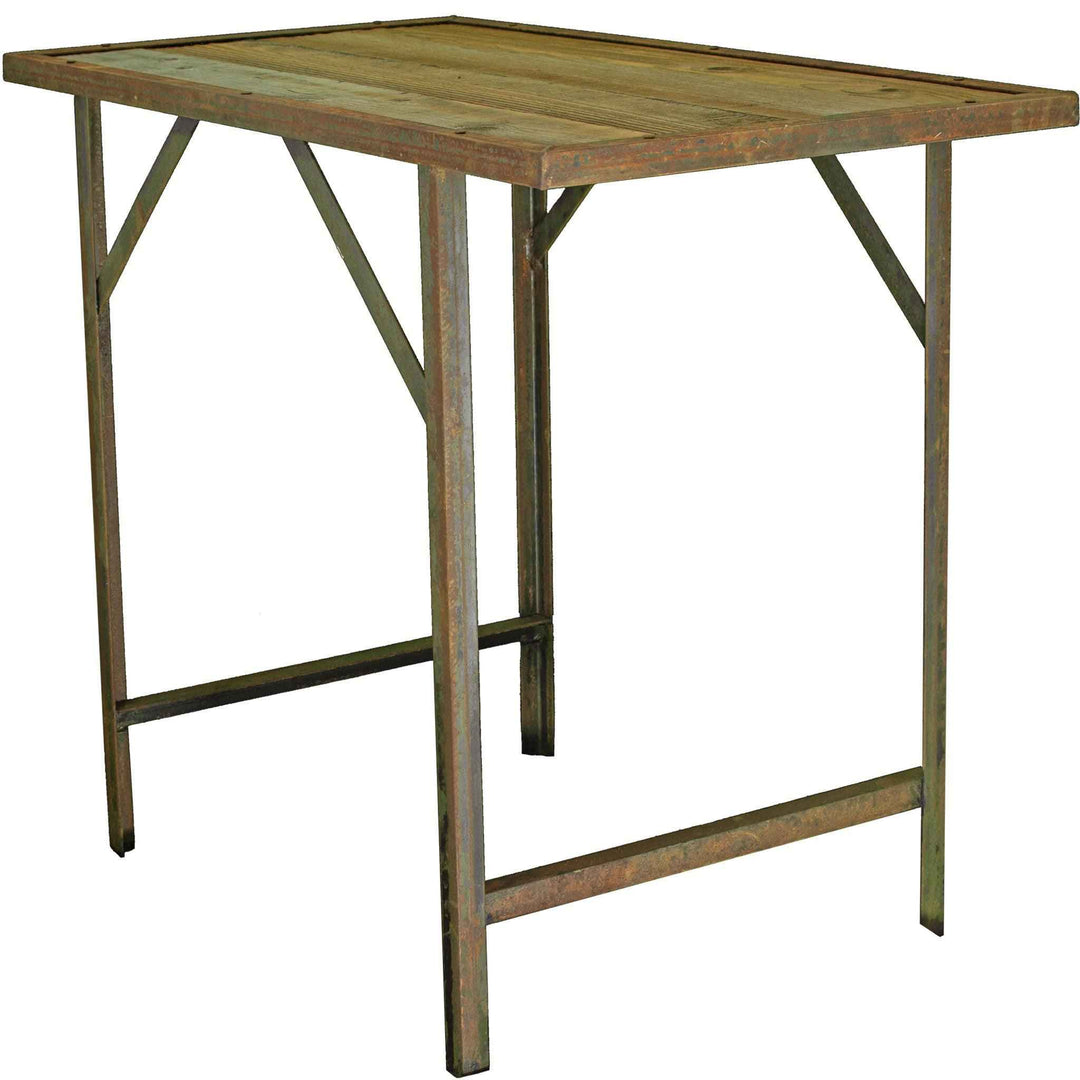 Rustic Redwood Outdoor Work Table - Made in the U.S.A
