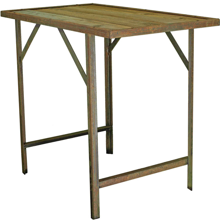 Rustic Redwood Outdoor Work Table - Made in the U.S.A