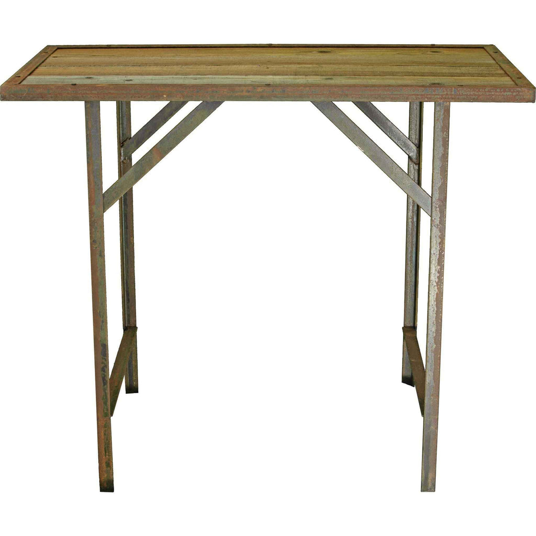 Rustic Redwood Outdoor Work Table - Made in the U.S.A
