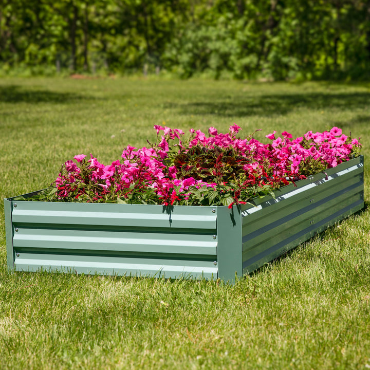 Galvanized Steel Rectangle Raised Garden Bed