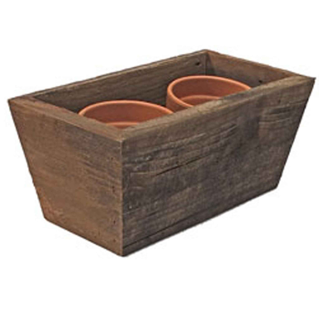 Tapered Redwood Wooden Planters Box - Made in the U.S.A
