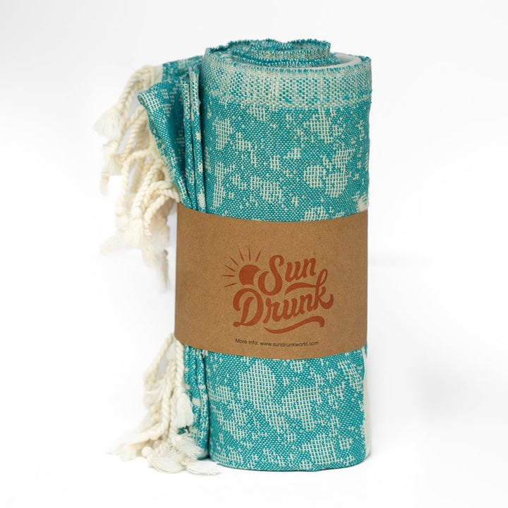 Tourbillon Turquoise - Turkish Towel