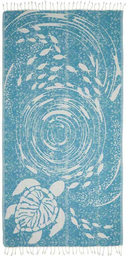 Tourbillon Turquoise - Turkish Towel