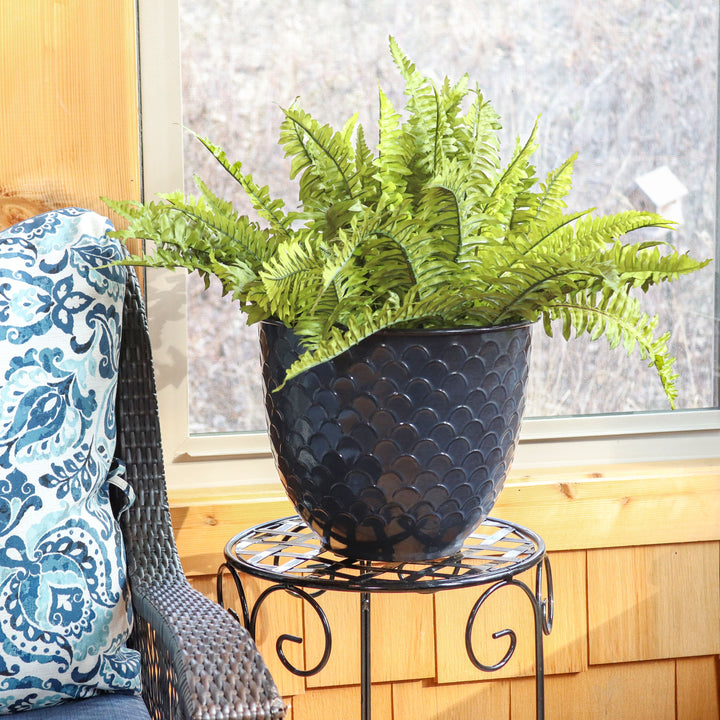 Dinah Metal Outdoor Plant Pots - 12.5"
