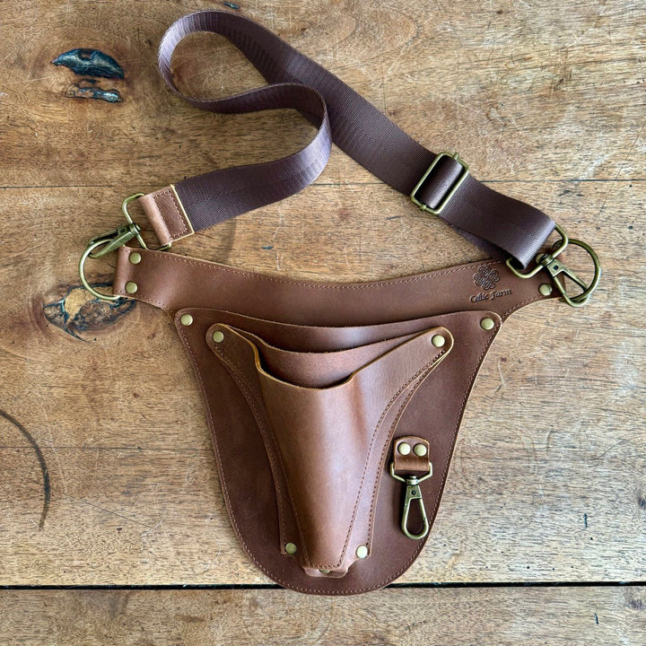 Ultimate Leather Garden Tool Belt &amp; Holder - Extra Rivet Reinforced, Master Gardener Designed