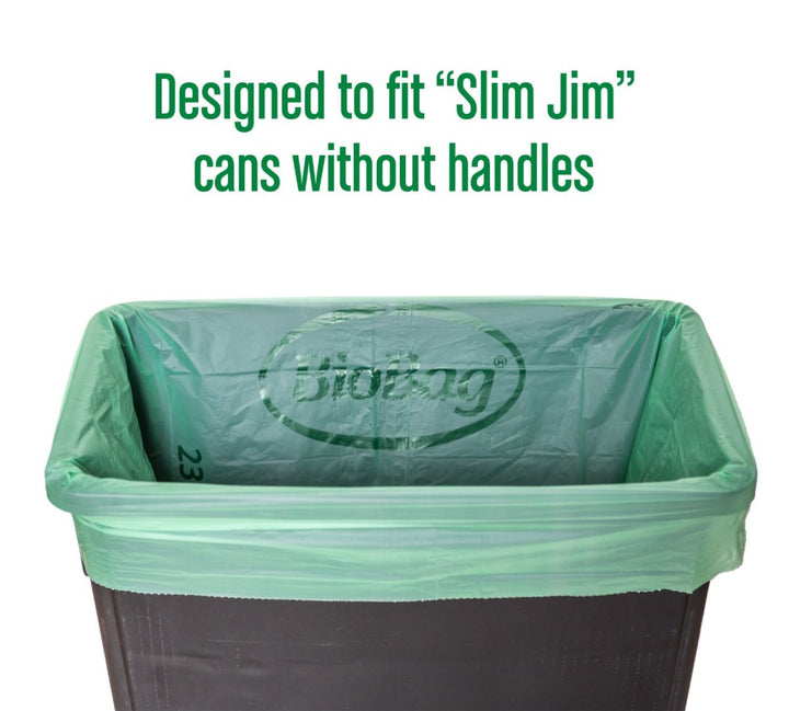 BioBag 23 Gallon Compostable Bags 28x42 Green (QTY 120), SKU 23G2842