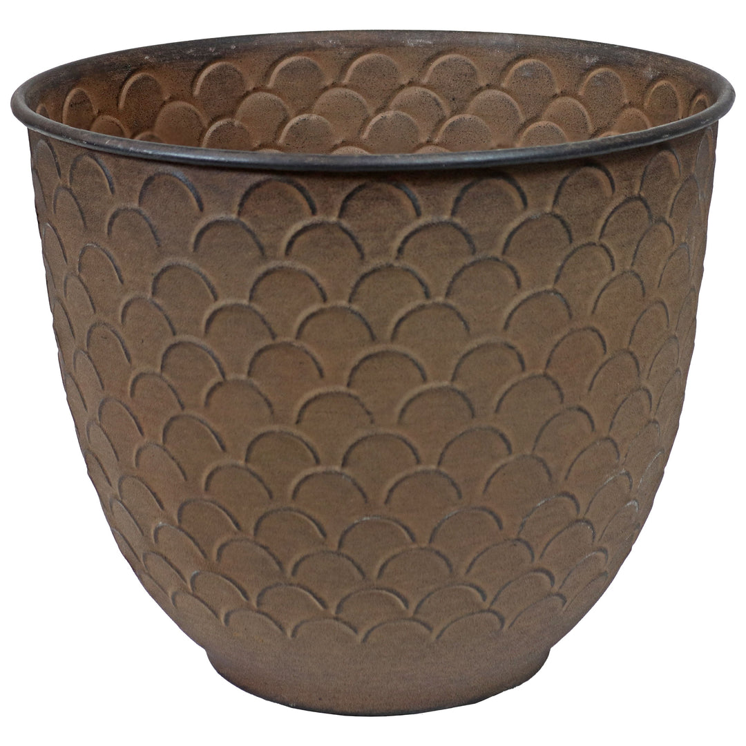 Dinah Metal Outdoor Plant Pots - 12.5"