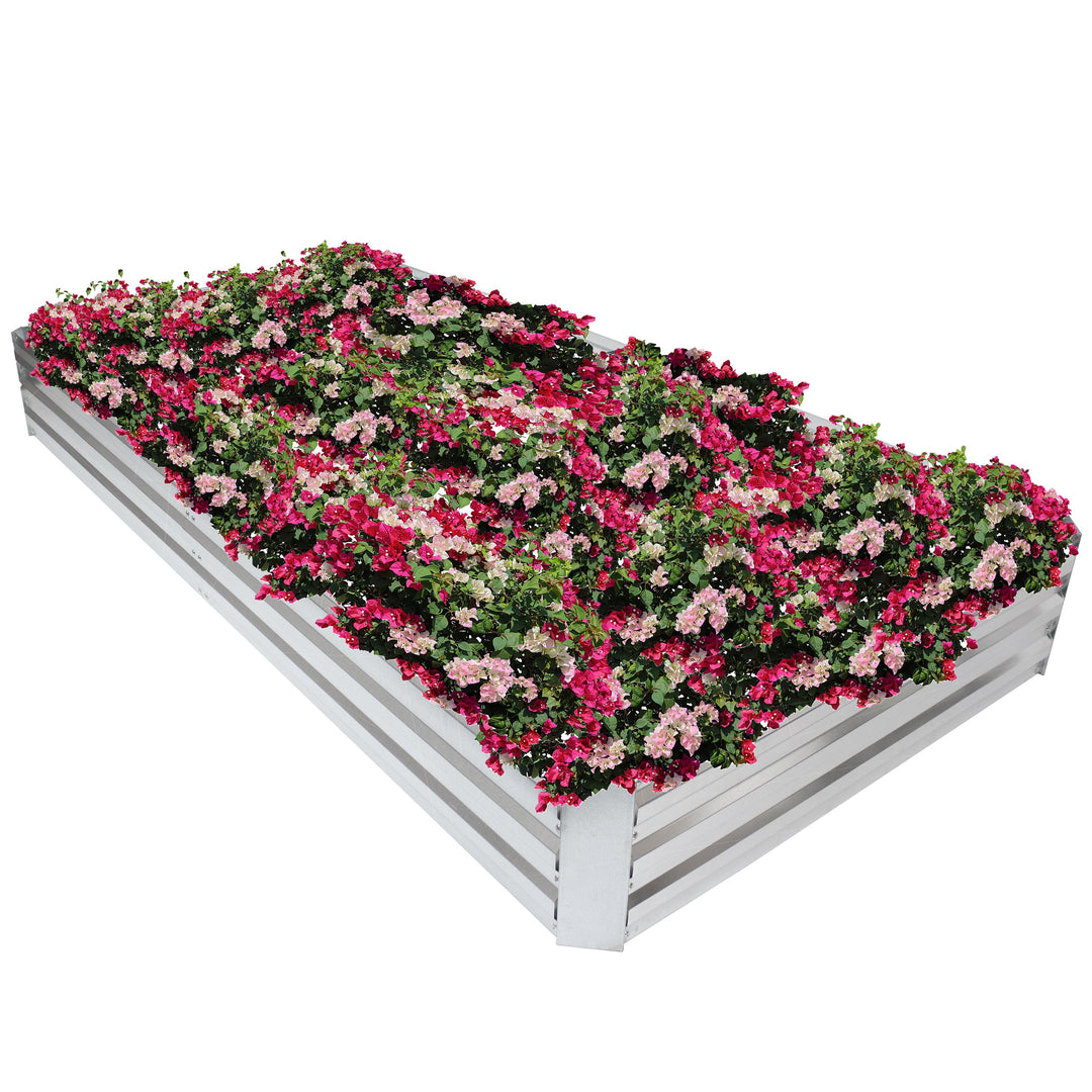 Galvanized Steel Rectangle Raised Garden Bed