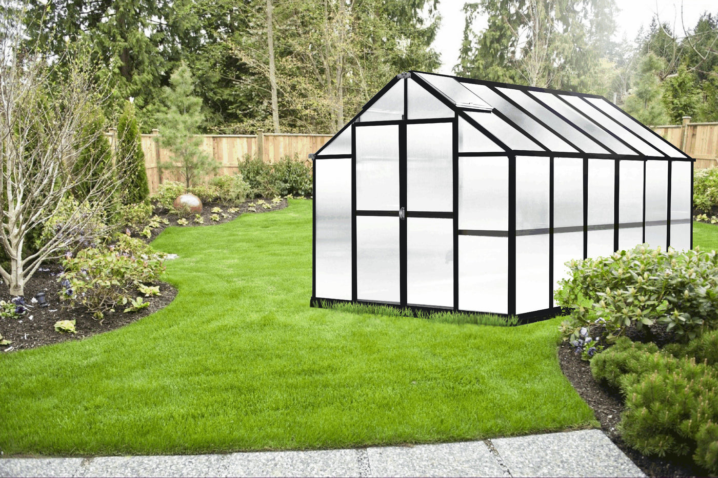 Mont Growers Edition Greenhouse 8ft. x 12ft. - Black