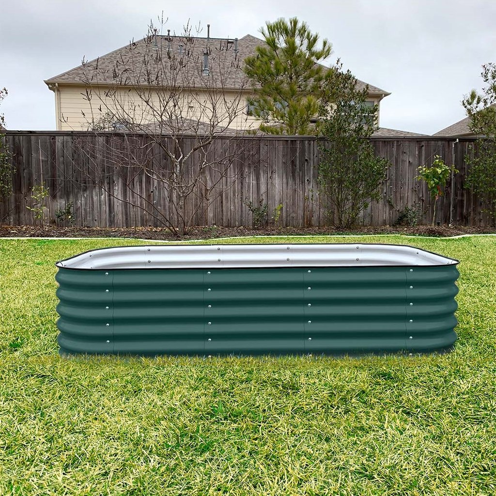 17" TALL 9 IN 1 MODULAR METAL RAISED GARDEN BED KIT - GreenLivingSupply-Store