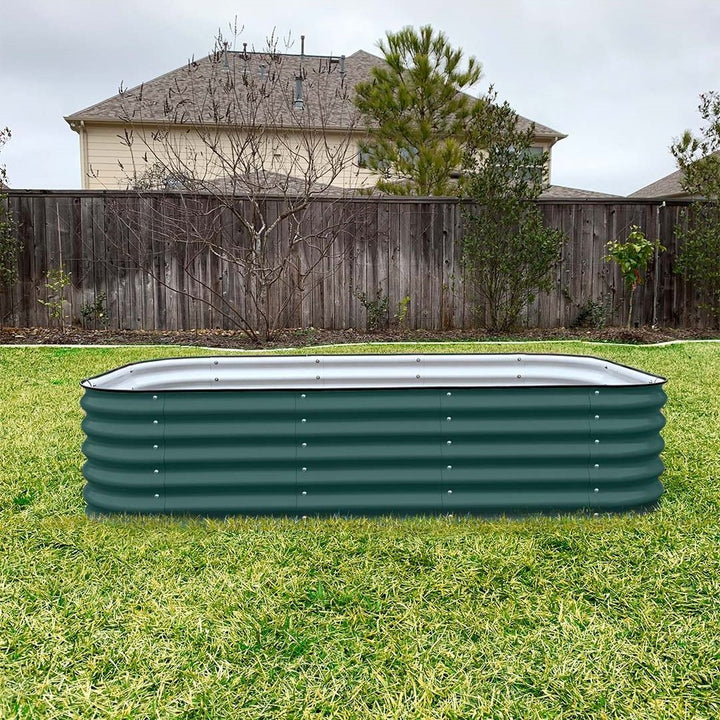 17" TALL 9 IN 1 MODULAR METAL RAISED GARDEN BED KIT - GreenLivingSupply-Store