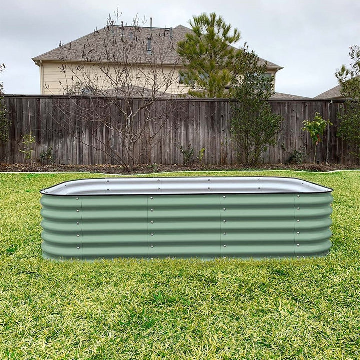 17" TALL 9 IN 1 MODULAR METAL RAISED GARDEN BED KIT - GreenLivingSupply-Store