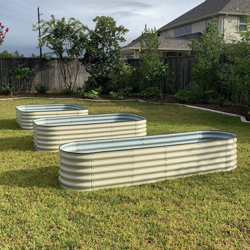 17" TALL 9 IN 1 MODULAR METAL RAISED GARDEN BED KIT - GreenLivingSupply-Store