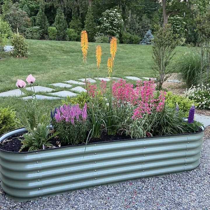 17" Tall 6 In 1 Modular Metal Raised Garden Bed Kit - GreenLivingSupply-Store