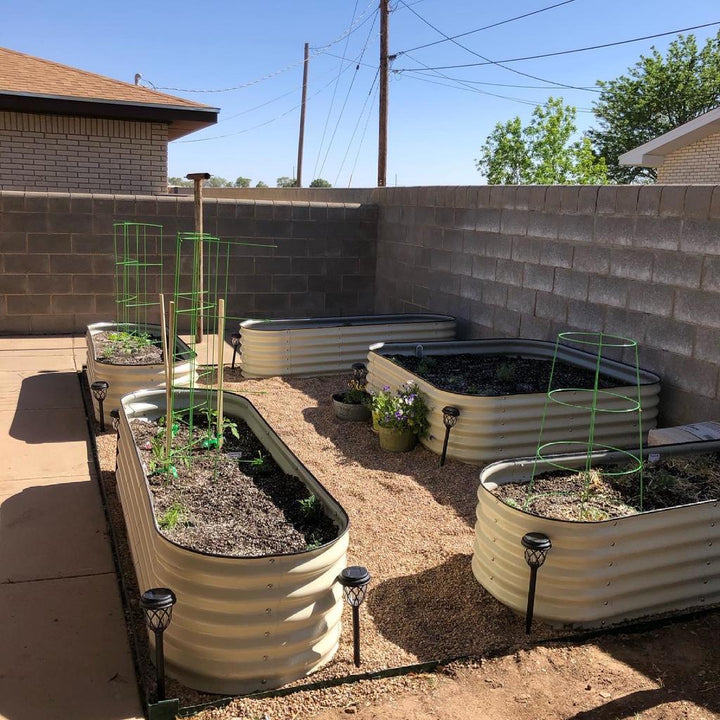 17" TALL 9 IN 1 MODULAR METAL RAISED GARDEN BED KIT - GreenLivingSupply-Store
