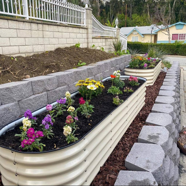 17" TALL 9 IN 1 MODULAR METAL RAISED GARDEN BED KIT - GreenLivingSupply-Store