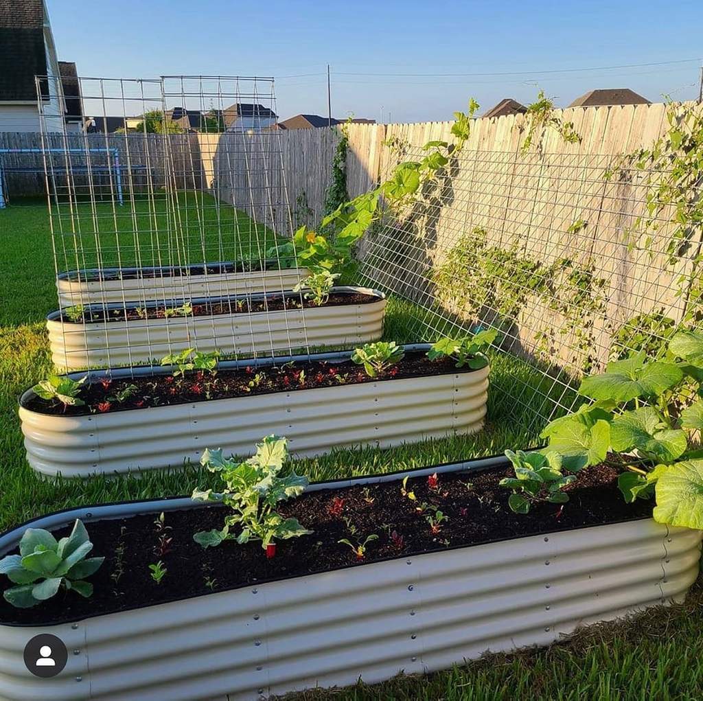 17" TALL 9 IN 1 MODULAR METAL RAISED GARDEN BED KIT - GreenLivingSupply-Store