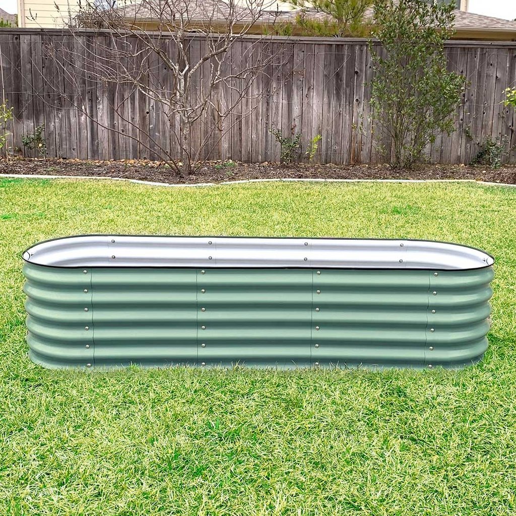 17" Tall 6 In 1 Modular Metal Raised Garden Bed Kit - GreenLivingSupply-Store