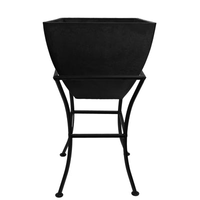Elevated Square Urban Body Planter with Stand - 16" Square - Graphite - GreenLivingSupply-Store