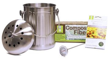 Compost Wizard Essentials Kit - Stainless - GreenLivingSupply-Store
