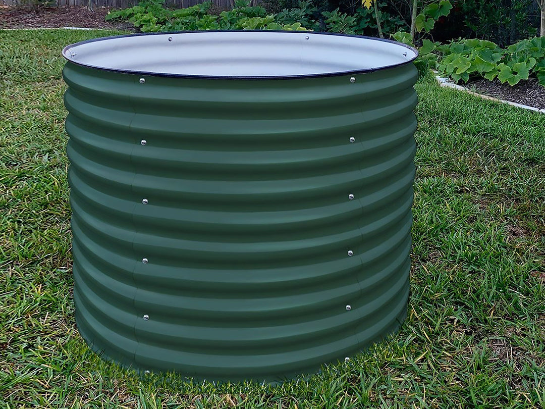 Vego Garden 32" Extra Tall Round Metal Raised Garden Bed Kit 42" Wide