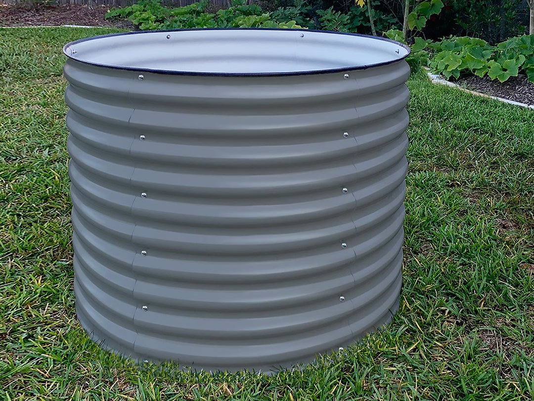 Vego Garden 32" Extra Tall Round Metal Raised Garden Bed Kit 42" Wide