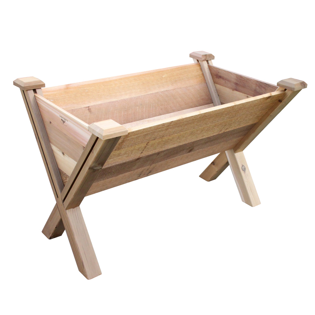 Gronomics Western Red Cedar ECO Modular Rustic Garden Wedge 30x48x32 - 18"D
