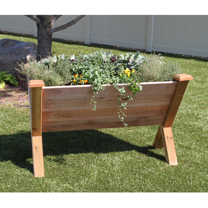 Gronomics Western Red Cedar ECO Modular Rustic Garden Wedge 30x48x32 - 18"D