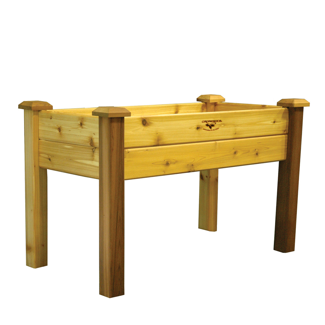 Gronomics Western Red Cedar Elevated Garden Bed 24x48x32 - 14" Deep