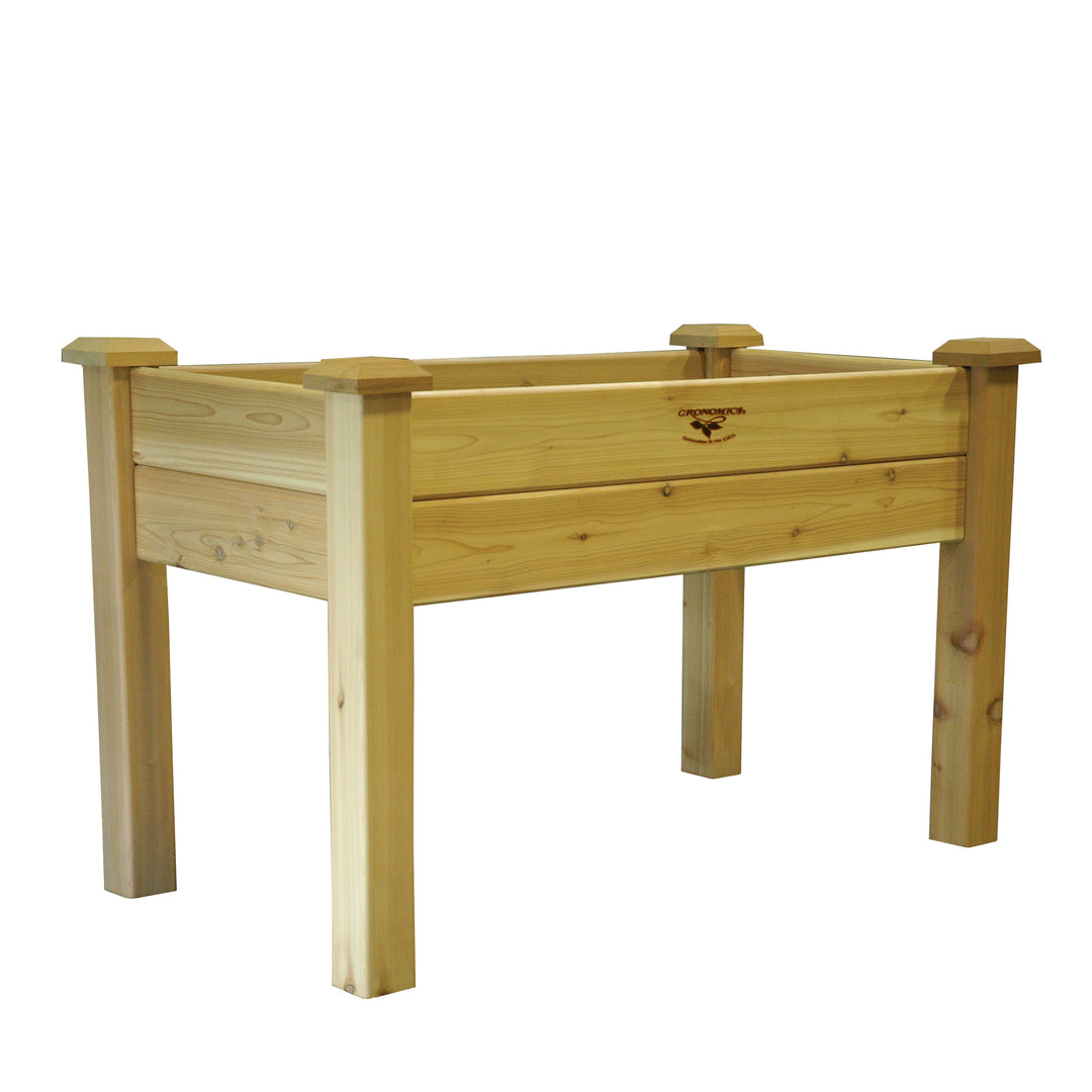 Gronomics Western Red Cedar Elevated Garden Bed 24x48x32 - 14" Deep