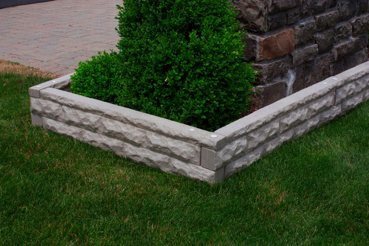 Garden Wizard Self Watering 4 Foot Stone Landscape Border Wall