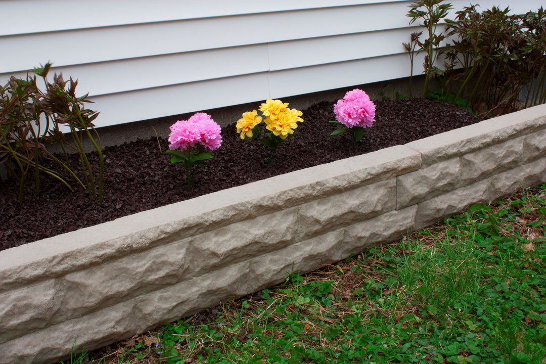Garden Wizard Self Watering 4 Foot Stone Landscape Border Wall