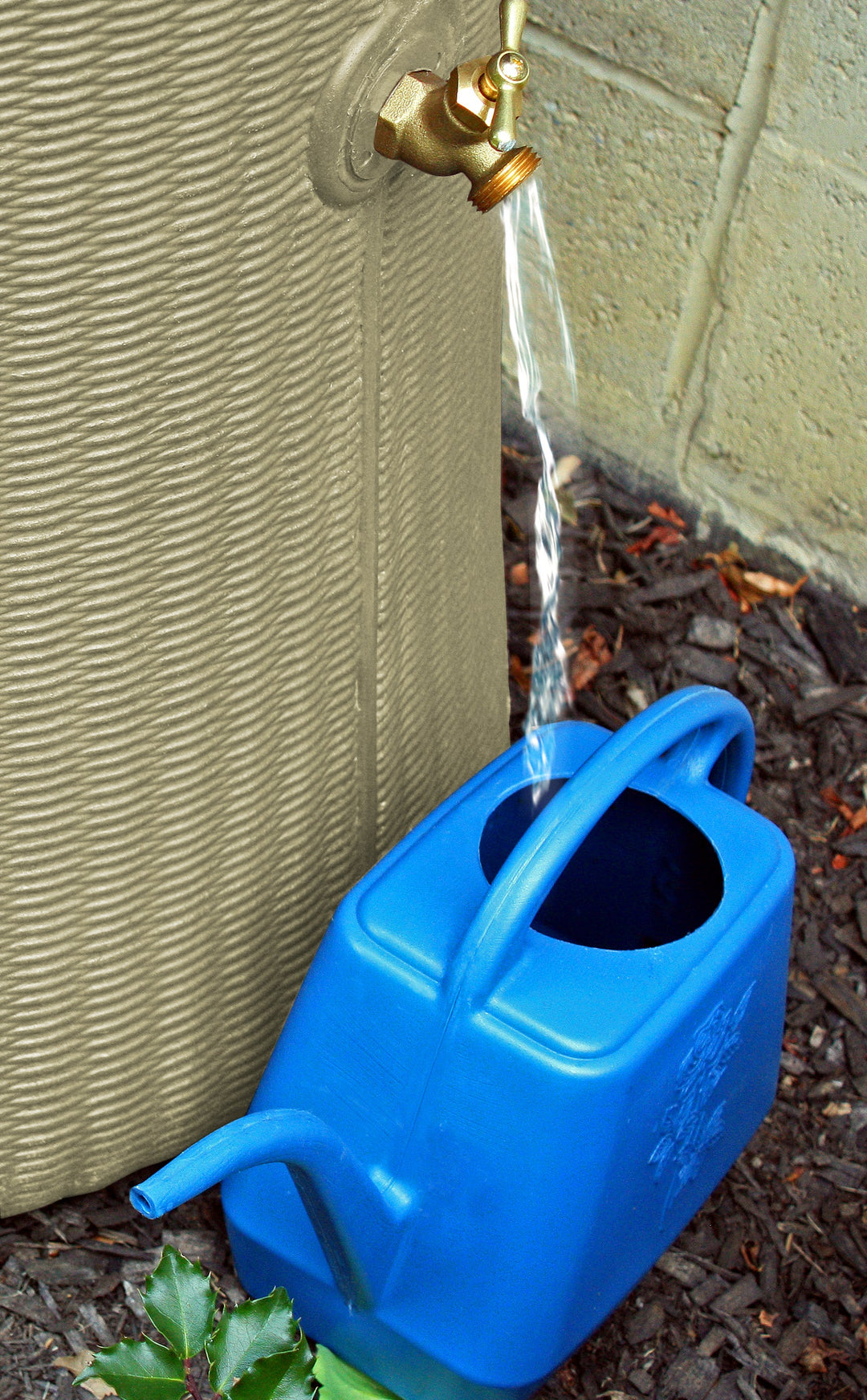 Impressions Bali 50 Gallon Flat Top Rain Saver - NO Planter