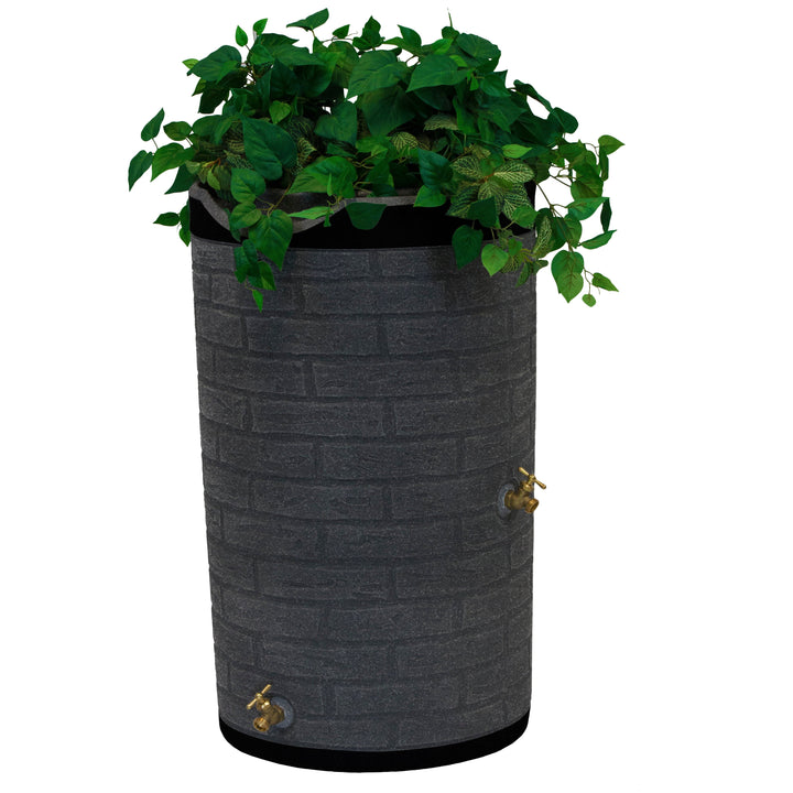 Impressions 50 Gallon Downton Dark Ribbed Rain Saver