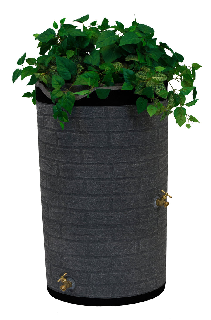 Impressions 50 Gallon Downton Dark Ribbed Rain Saver