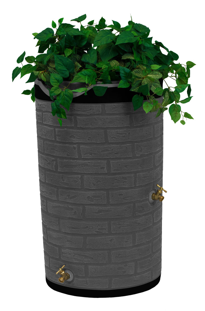 Impressions 50 Gallon Downton Dark Ribbed Rain Saver