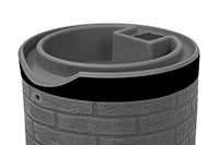 Impressions 50 Gallon Downton Dark Ribbed Rain Saver