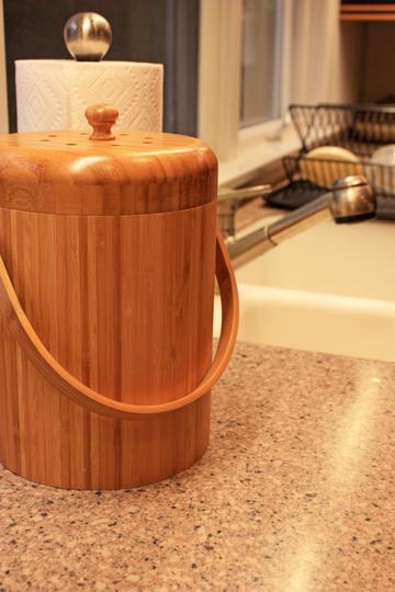 Bamboo Kitchen Composter - GreenLivingSupply-Store