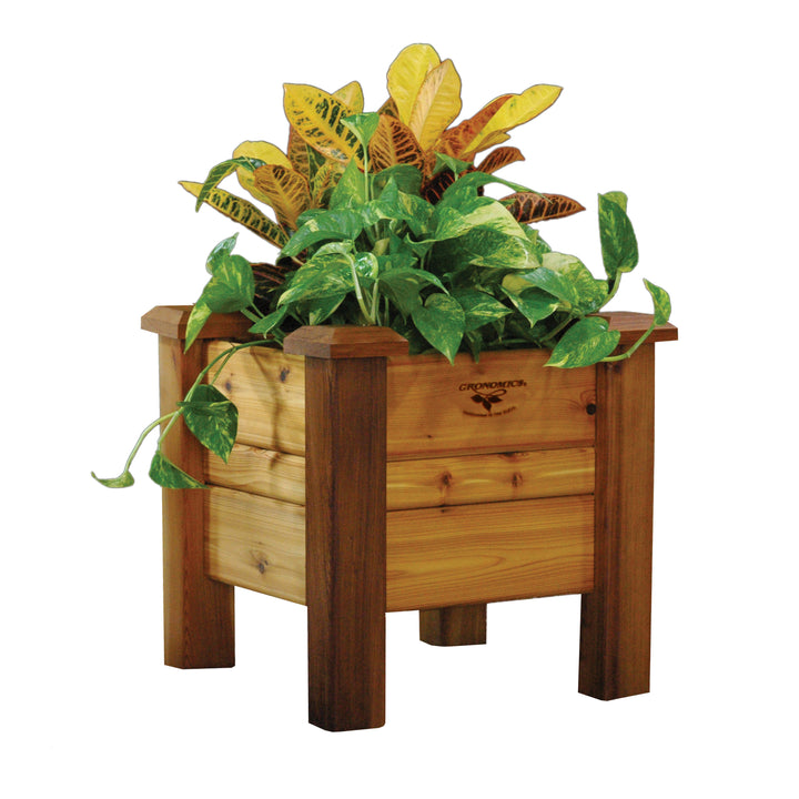 Gronomics Western Red Cedar Planter Box 18"x18"x19" Tall