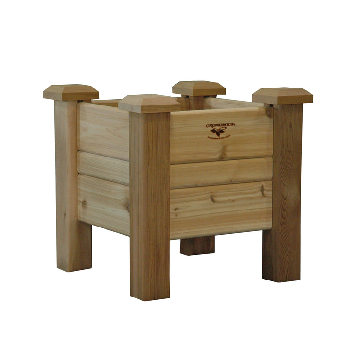 Gronomics Western Red Cedar Planter Box 18"x18"x19" Tall