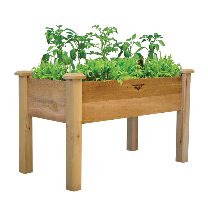 Gronomics Western Red Cedar Rustic Elevated Garden Bed 24&
