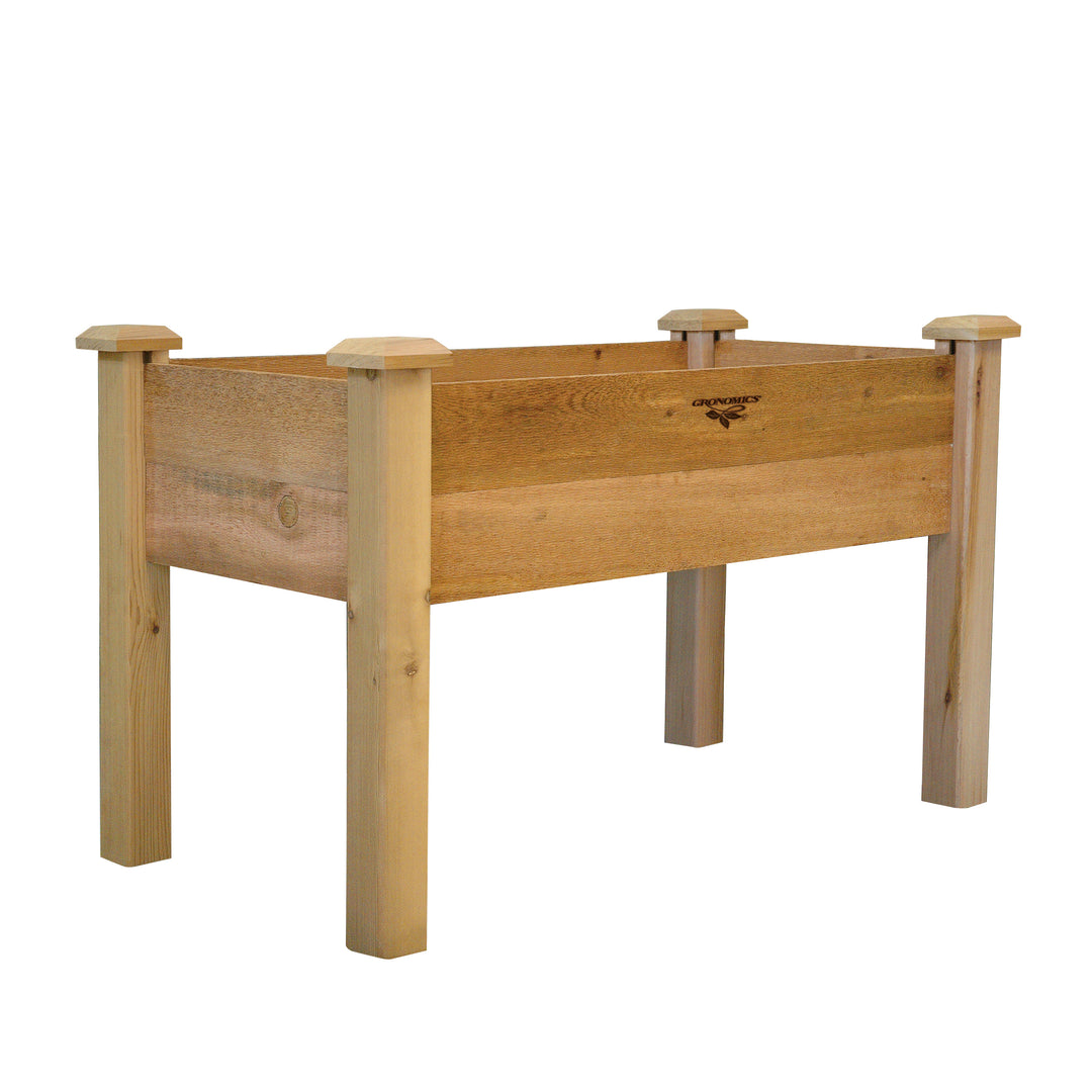 Gronomics Western Red Cedar Rustic Elevated Garden Bed 24&